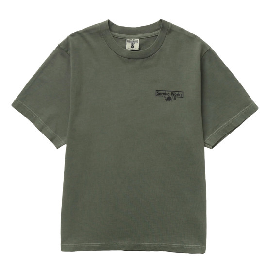 Service Works Unisex κοντομάνικη μπλούζα Pigment Dyed Trademark Tee